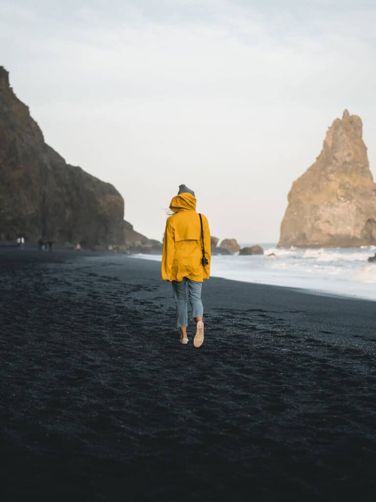 Woman at Reynisfjara