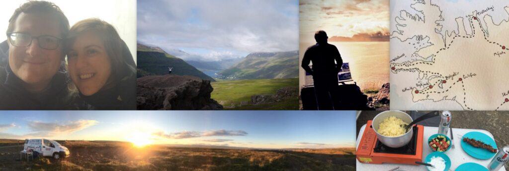 photo collage of travelers