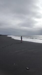 Beautiful Black sand beach Beautiful Black sand beach