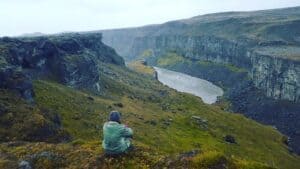 Below Gullfoss waterfall Below Gullfoss waterfall