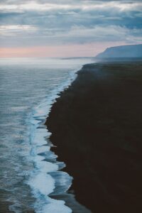 Black sand beach South Iceland