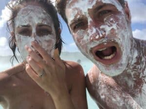 Blue lagoon face mask Blue lagoon face mask