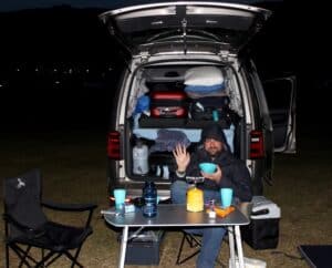 Camping by Seljalandsfoss