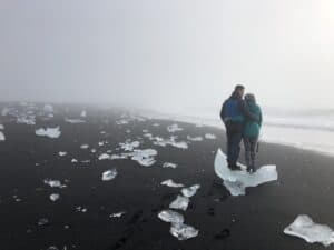 Crystal beach in fog