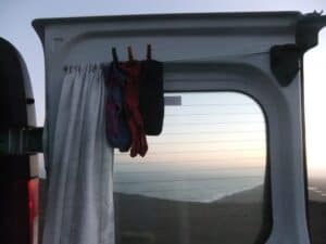 Daily chores while camping