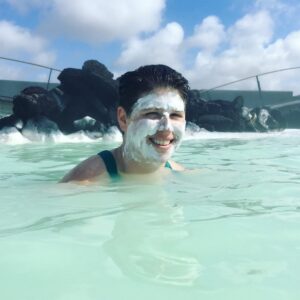 Dani in the Blue Lagoon