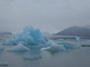 Drifting icebergs in the Glacier lagoon Drifting icebergs in the Glacier lagoon