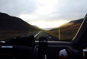 Driving east on the Ring road