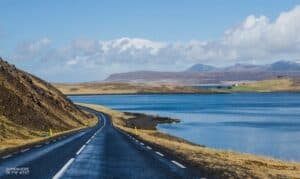Driving in West Iceland