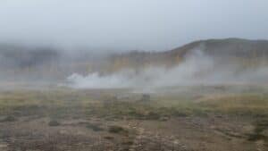 Foggy day at Geysir