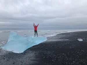 Icebergs on the Diamond Beach