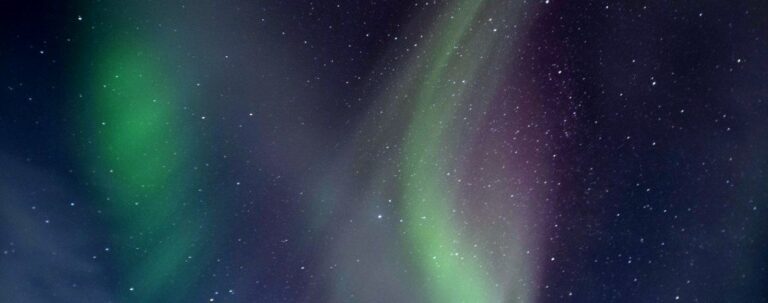 northern lights and stars