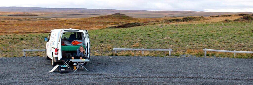 Dinner Time by the camper van