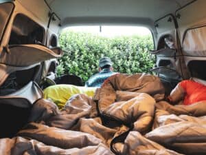 In a camper van around Iceland