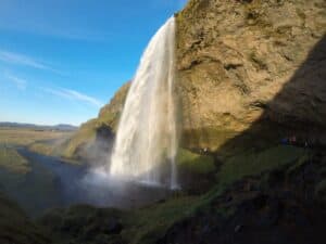 In front of Seljalandsfoss In front of Seljalandsfoss