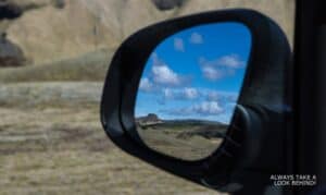 In the rear view mirror
