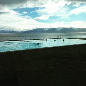 Infinity pool at Hofsós