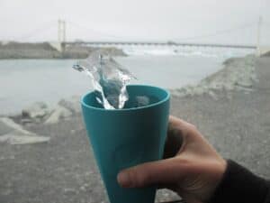 Jökulsárlón ice drink