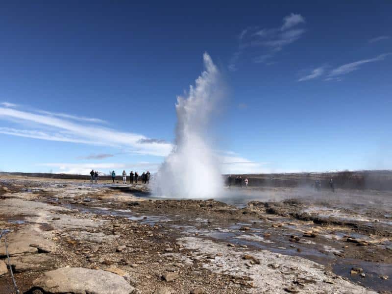 the Geysir geothermal area
