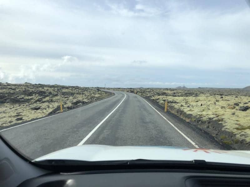 open road in iceland drving laws