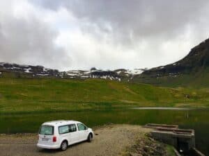 Kirkjufellsfoss in the distance Kirkjufellsfoss in the distance