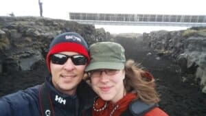 Miðlína Bridge Selfie