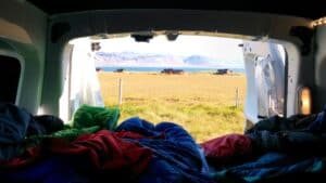 Morning view from the Camper Van