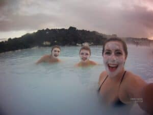 Mud masks in Blue Lagoon