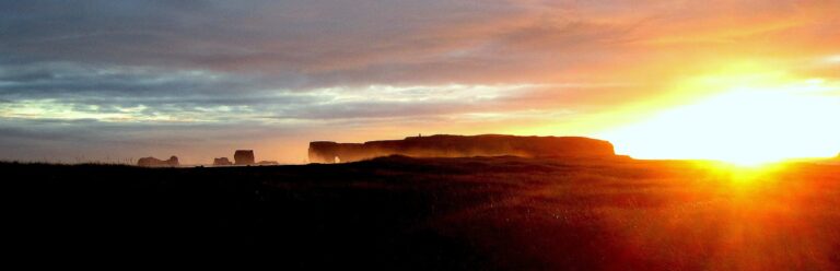 sunset in Iceland
