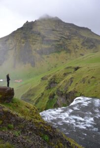 On top of Skógafoss On top of Skógafoss