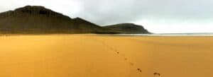 Rauðisandur - Red sand beach in the Westfjords Rauðisandur - Red sand beach in the Westfjords