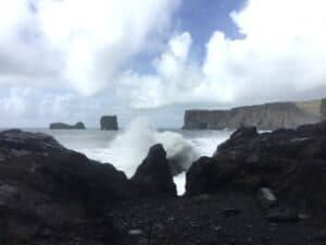 Reynisdrangar sea stacks Reynisdrangar sea stacks