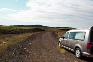 Roads in the countryside in Iceland