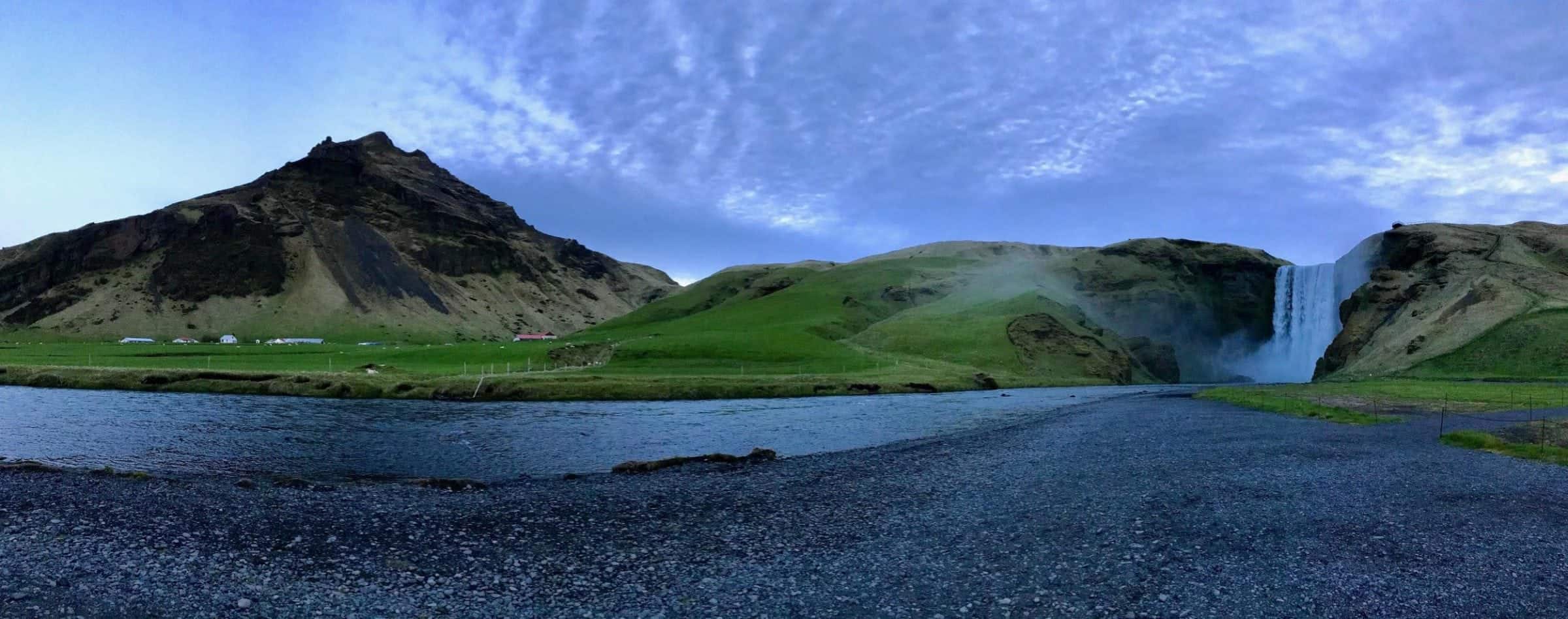 Skógafoss at night Skógafoss at night