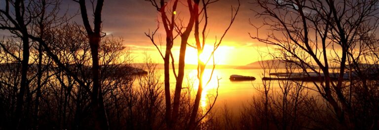 Sunrise on the Ring road in Iceland