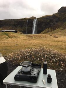 Tea by Seljalandsfoss