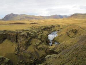 The Trek above Skógafoss The Trek above Skógafoss