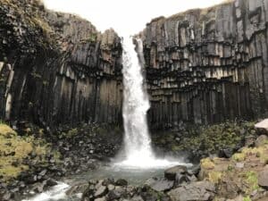 The fall Svartifoss The fall Svartifoss