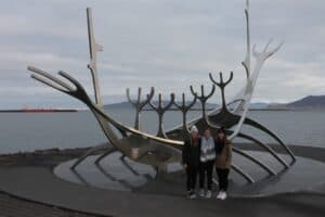 The sculpture Sun Voyager