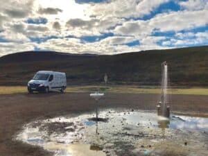 The shower in the wild - Iceland The shower in the wild - Iceland