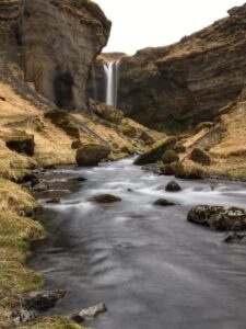 Waterfall above Skógafoss