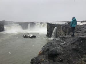 Waterfall of the gods Iceland