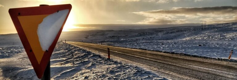 Winter on the Ring road Iceland