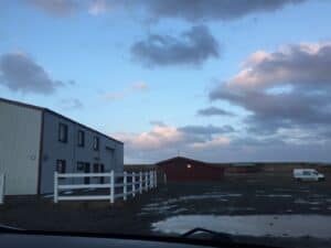 Winter campsite Iceland