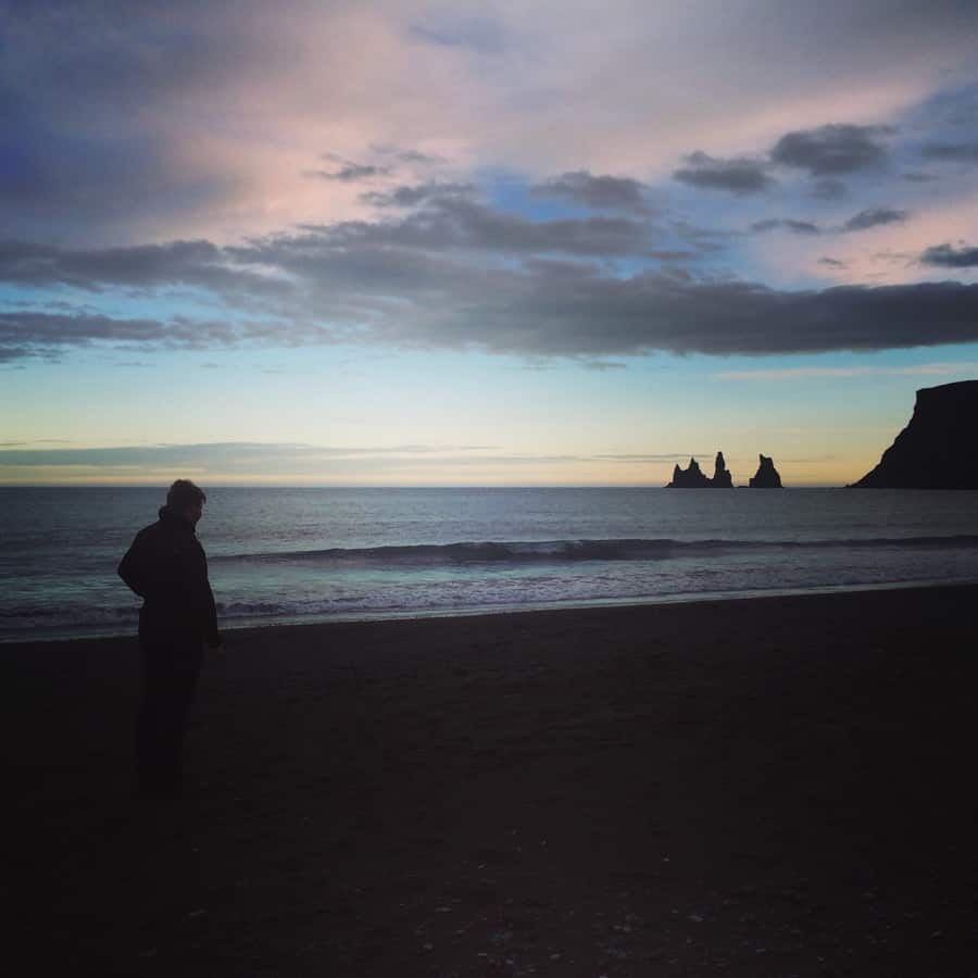 Reynisdrangar in a distance