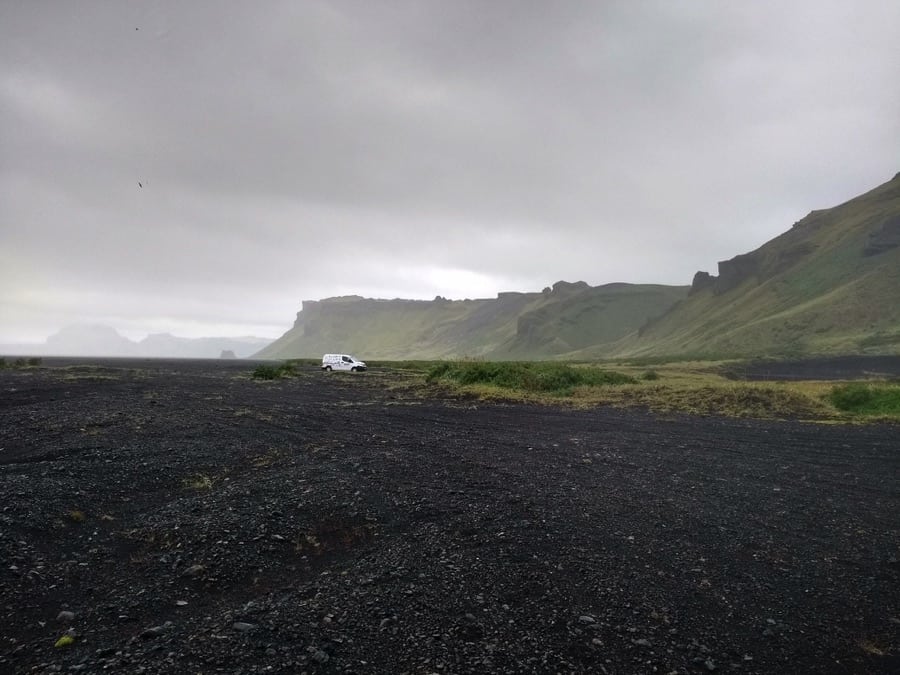 Icelandic black sand beach