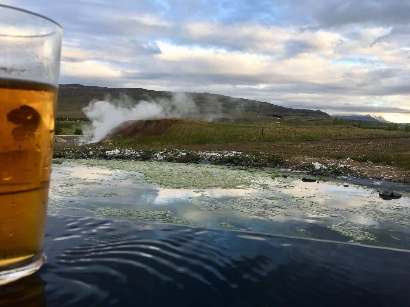 beer in krauma nature baths