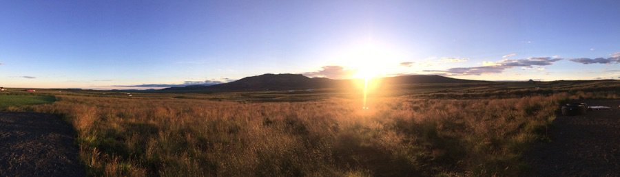 The Icelandic Midnight sun The Icelandic Midnight sun