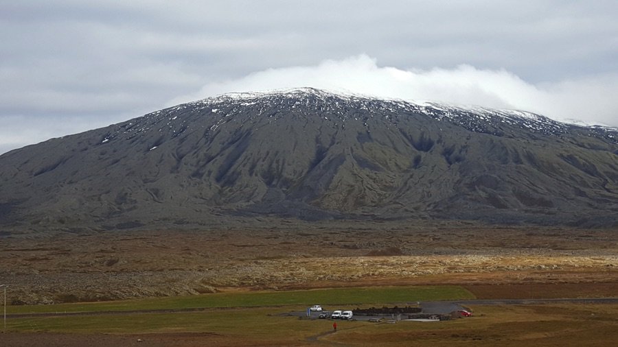 Camper traveling in Iceland