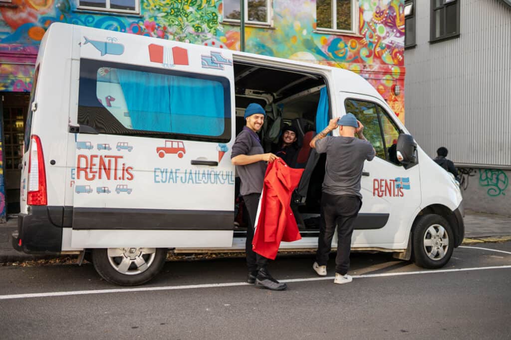 Rent.is campervan in downtown Reykjavík
